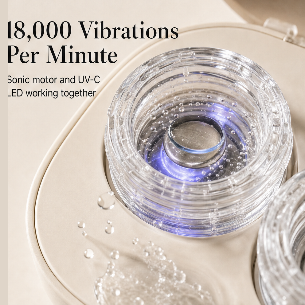 Clarivue – Sonic Deep-Clean Rechargeable Contact Lens Cleaner + 50% OFF detail