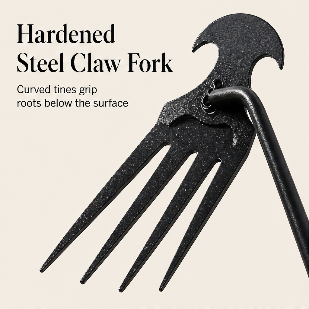 Rootwick – Stand-Up Long-Handle Weed Puller with Claw Fork + 50% OFF detail