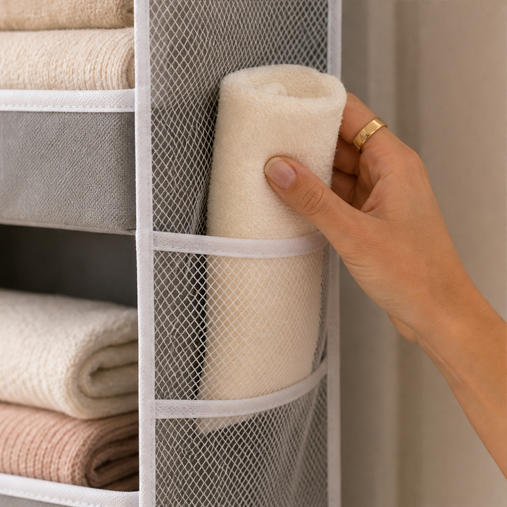 TidyTiers – 5-Tier Space-Saving Hanging Closet Organizer + 50% OFF lifestyle