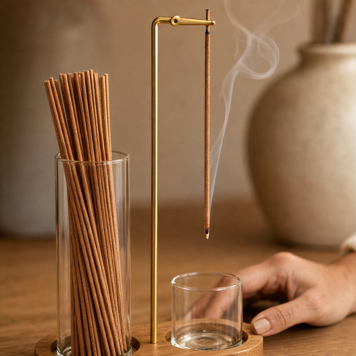 Ashendale – Wood Base 2-in-1 Incense &amp; Candle Holder + 50% OFF lifestyle