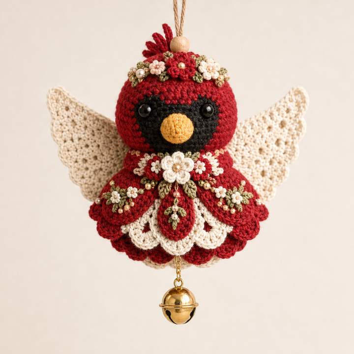 Hearthstitch – Beginner-Friendly 3D Angel Crochet Kit + 50% OFF Red