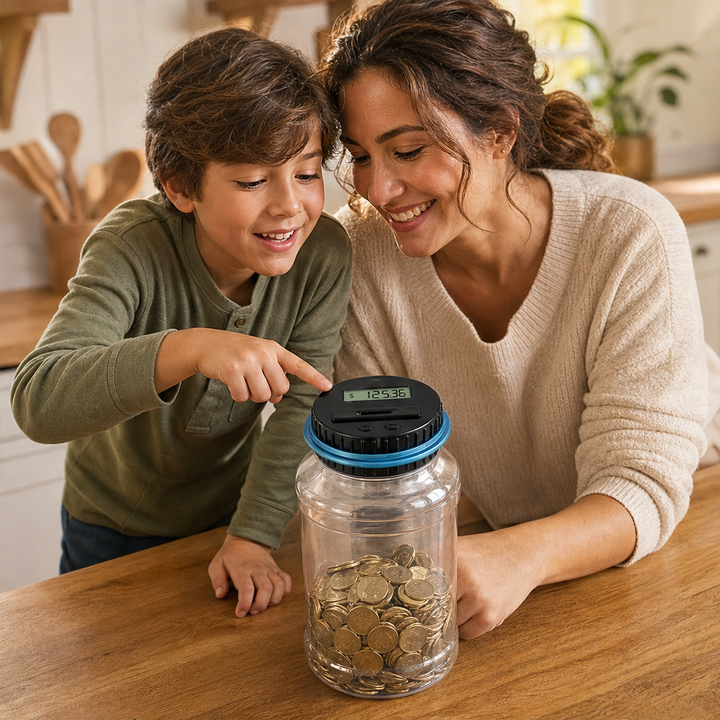 Coinwick – Digital LCD Auto-Counting Piggy Bank with Savings Tracker + 50% OFF lifestyle