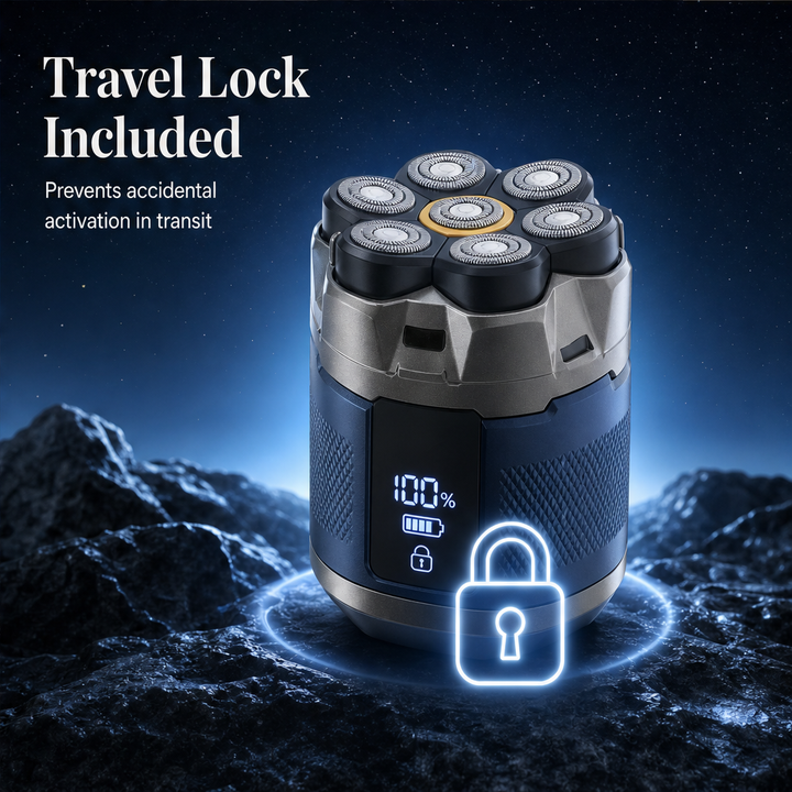 Contoura – 6-Blade Waterproof Head Shaver Kit + 50% OFF features