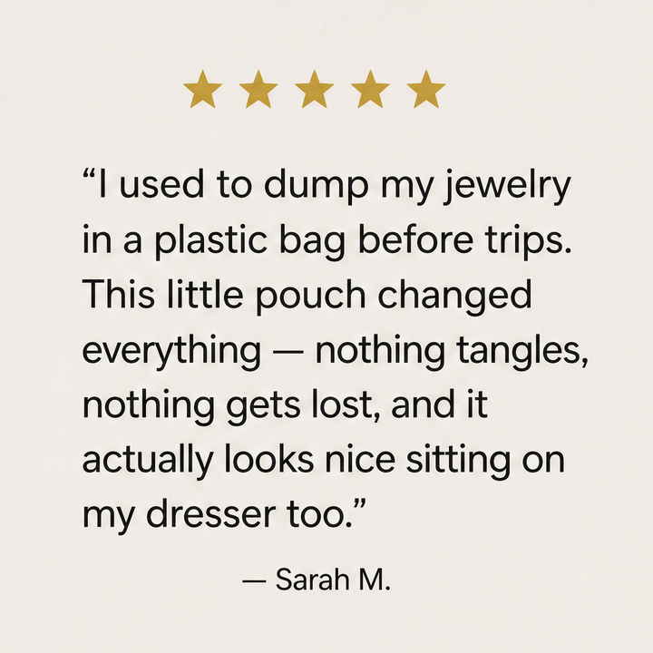 Fernaly – Tangle-Free Zippered Travel Jewelry Case + 50% OFF detail
