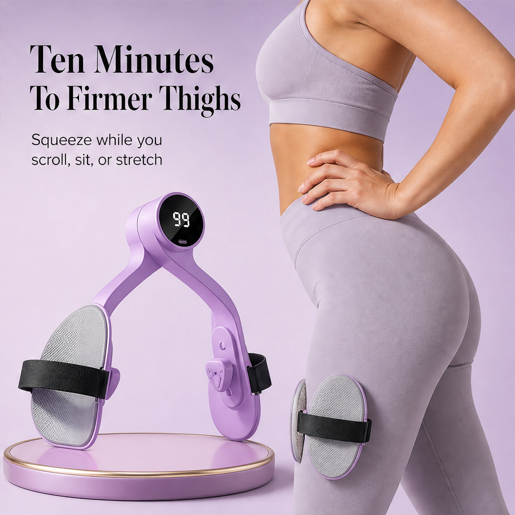 Thighvra – Smart Rep Counter Inner Thigh &amp; Pelvic Floor Exerciser + 50% OFF features