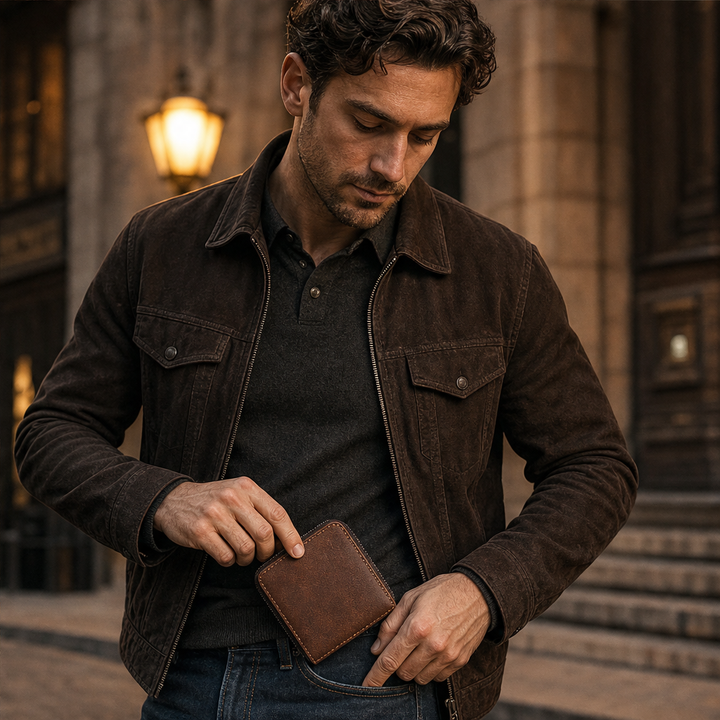 Wickfold – Retro Zip-Around PU Leather Bifold Wallet + 50% OFF features