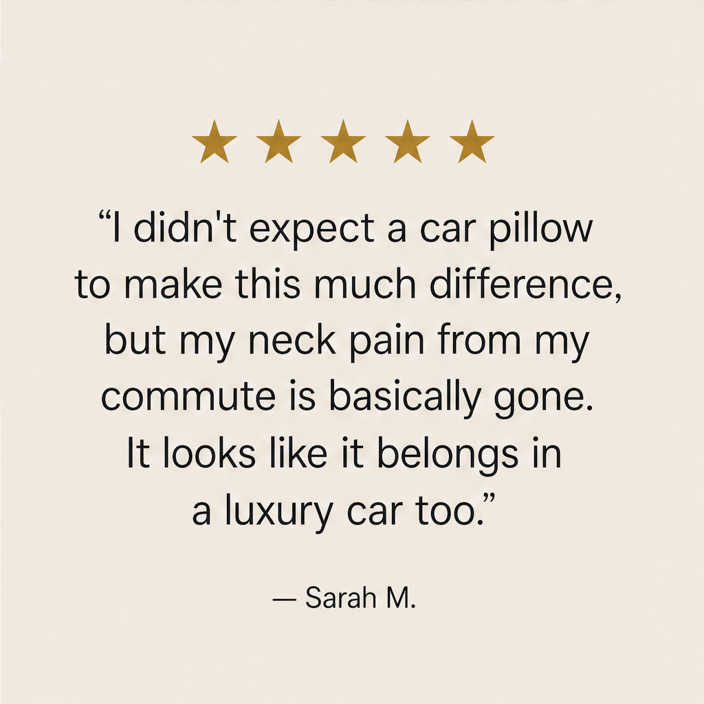 Nuvora – Memory Foam 3D Neck Support Car Headrest Pillow + 50% OFF detail