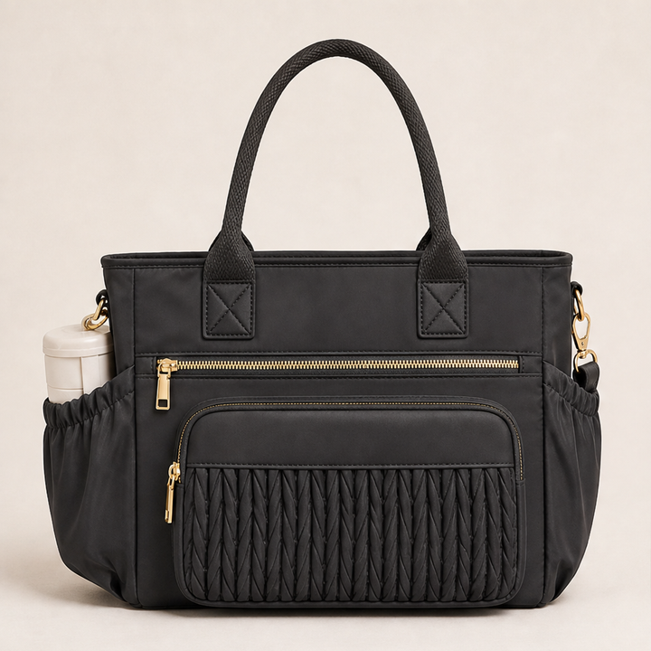 Larkmore – Insulated Leakproof Tote with Side Pockets Lunch Bag + 50% OFF Black