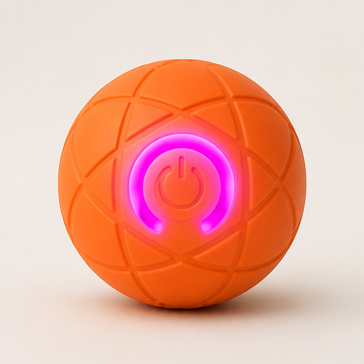 Romperoll – Auto-Bouncing Chew-Resistant Interactive Pet Ball + 50% OFF Orange