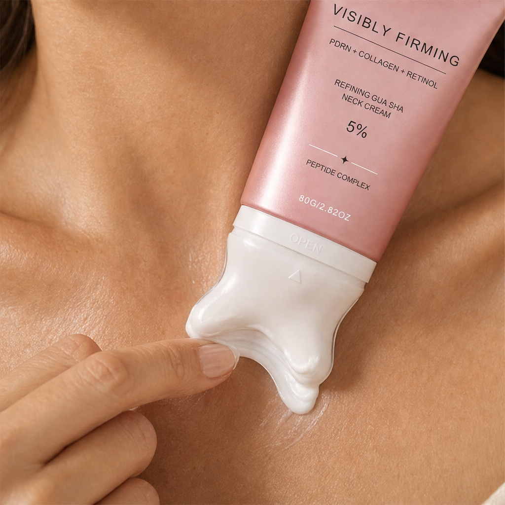Renuvale – Peptide Retinol Firming Cream with Built-In Gua Sha Massager + 1+1 FREE lifestyle