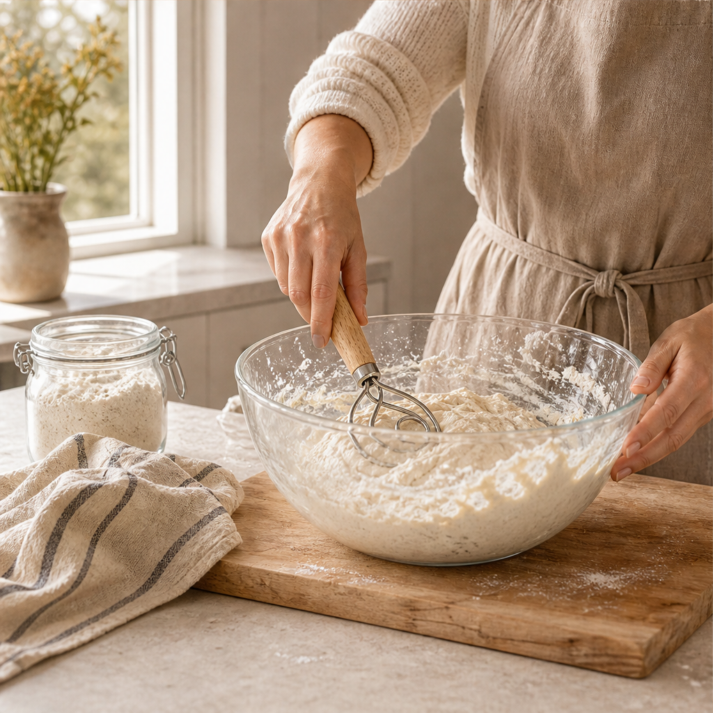 Oakstir – Professional Danish Dough Whisk for Sourdough &amp; Bread + 50% OFF lifestyle