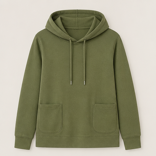 Wrenfold – Soft Jersey Knit Drawstring Hoodie with Front Pockets + 50% OFF Olive