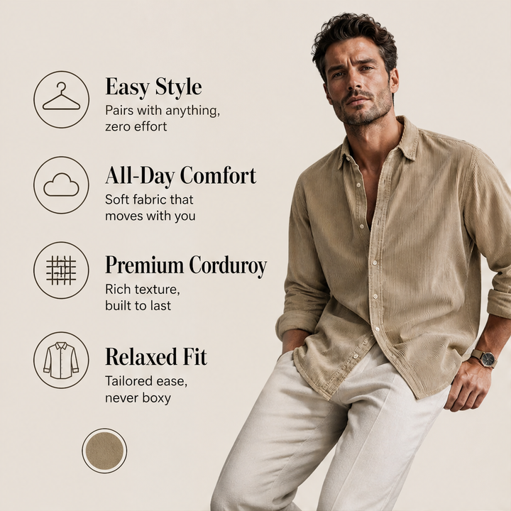 Thornbrook – Soft Corduroy Relaxed Fit Men&