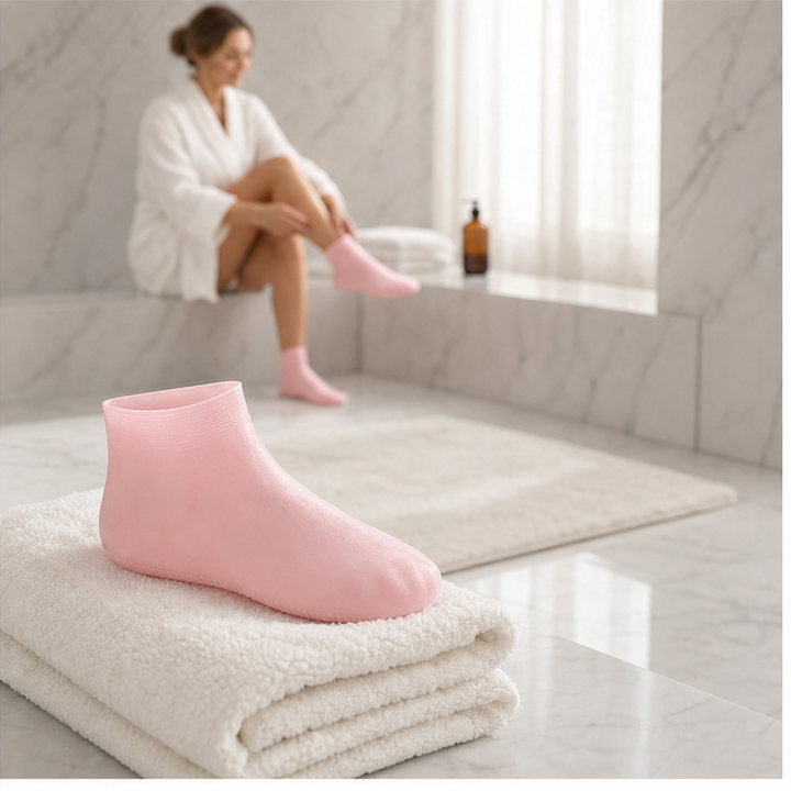 Silkenheel – Overnight Moisturizing Silicone Foot Socks + 1+1 FREE lifestyle