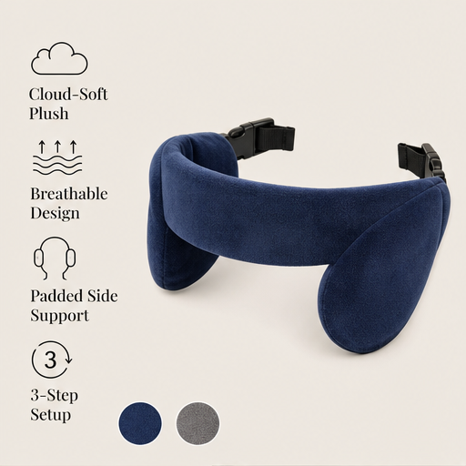 NapCradle – Adjustable Padded Head Support for Kids Car Naps + 50% OFF features