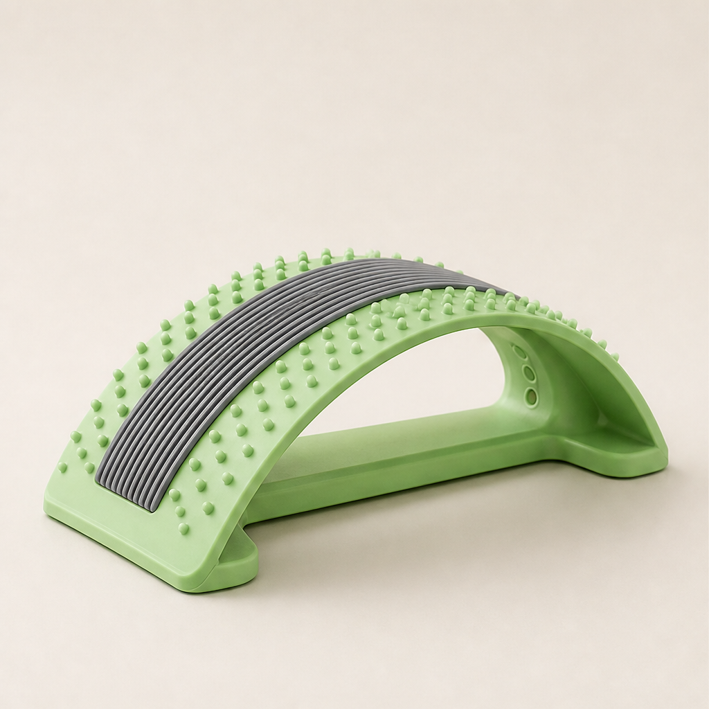 Spinalta – Magnetic Acupressure Lumbar Stretcher for Back Pain Relief + 50% OFF Green