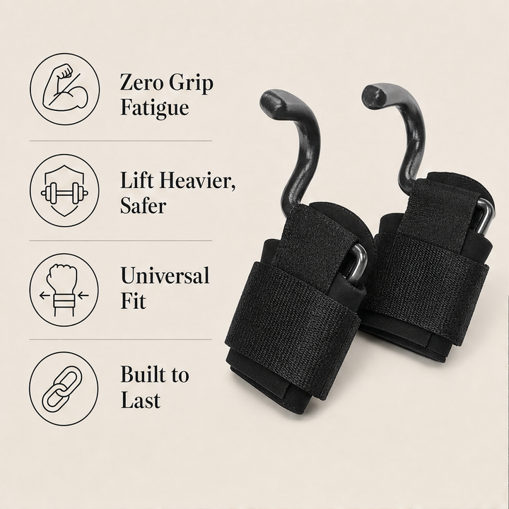 Ironclasp – Steel Hook Wrist Straps for Heavy Lifting + 50% OFF features