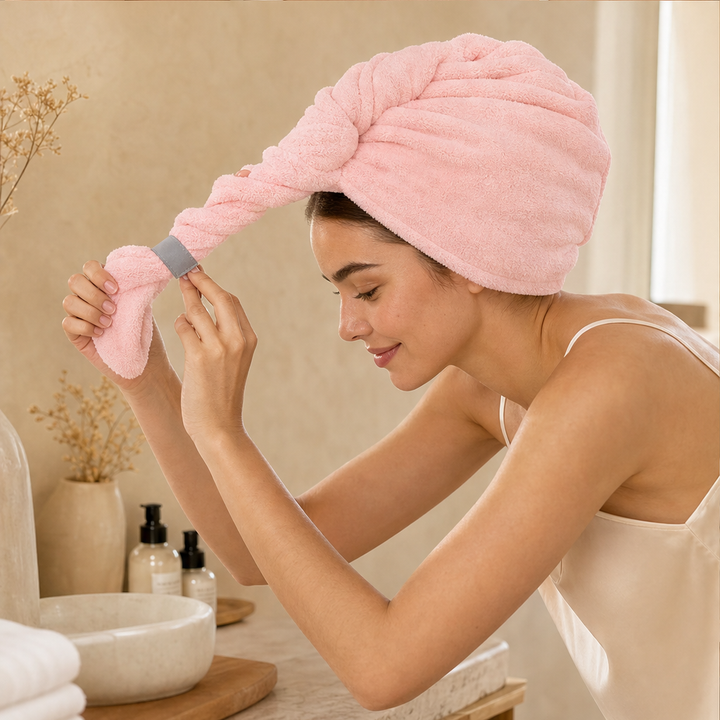 Wrapdry – Fast-Absorbing Secure-Band Hair Towel + 50% OFF lifestyle