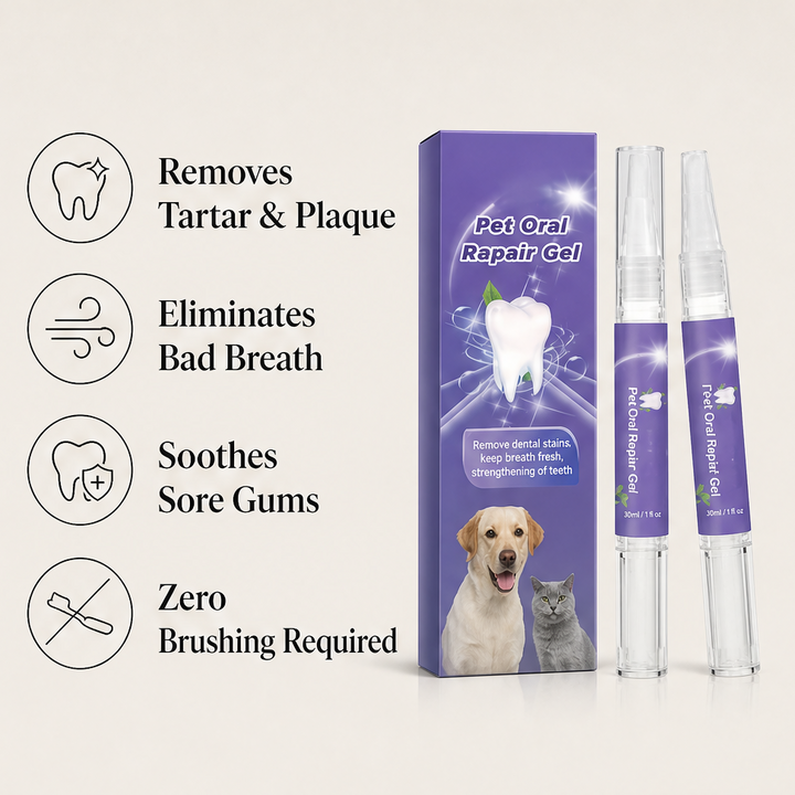 Cavora – No-Brush Tartar &amp; Plaque Remover Pet Oral Repair Gel + 50% OFF features