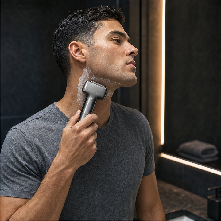 Vellum Shave – Hexagonal Mesh Foil Rechargeable Electric Shaver + 50% OFF lifestyle