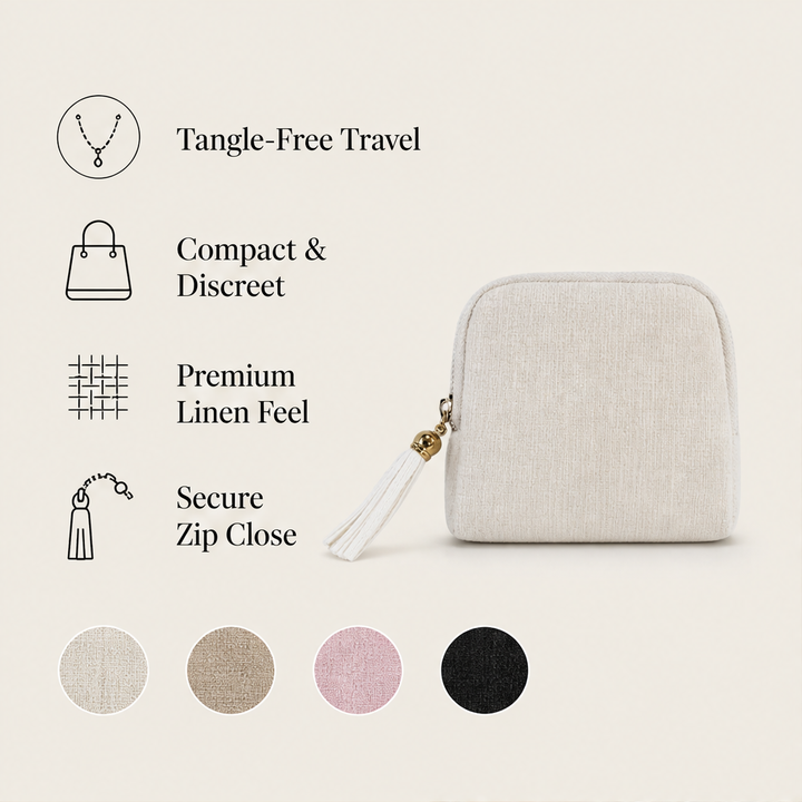 Fernaly – Tangle-Free Zippered Travel Jewelry Case + 50% OFF features