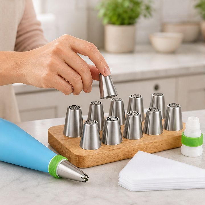 Petalworks – One-Squeeze Russian Piping Tips 27-Piece Baking Set + 50% OFF lifestyle