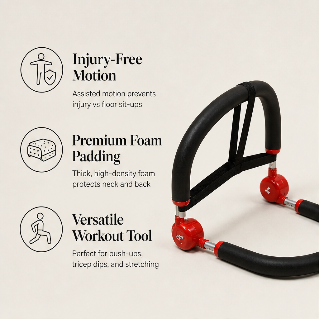 Corebrace – Assisted Rebound Core &amp; Sit-Up Exercise Machine + 50% OFF features