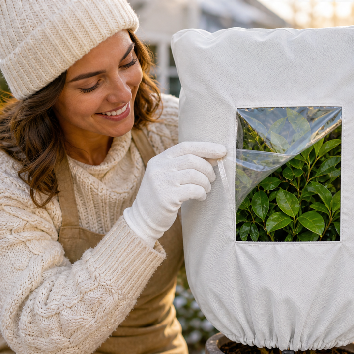 Frostshield – Breathable Zip-Up Winter Cover for Shrubs and Potted Trees + 50% OFF lifestyle