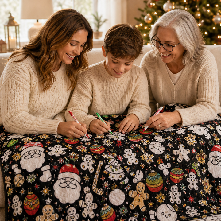 Huddlewick – DIY Color-Your-Own Fleece and Sherpa Family Blanket + 50% OFF lifestyle
