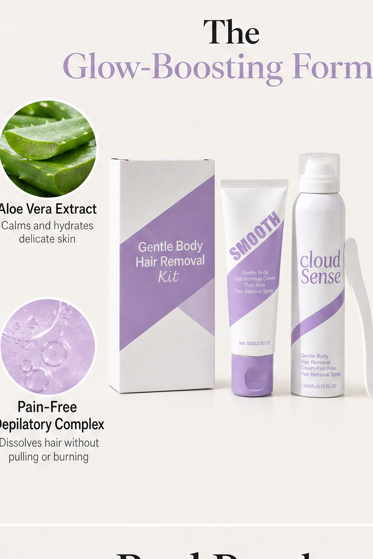 CloudSense – Pain-Free Bikini Hair Removal Cream &amp; Spray Kit + 1+1 FREE detail