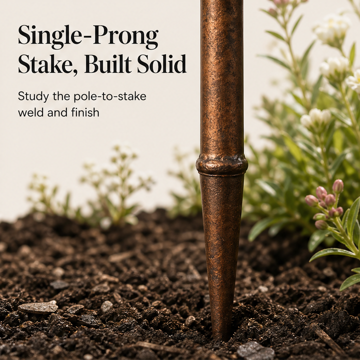 Copperbrook – Weatherproof 3-Tier Cascade Bird Bath with Ground Stake + 50% OFF detail