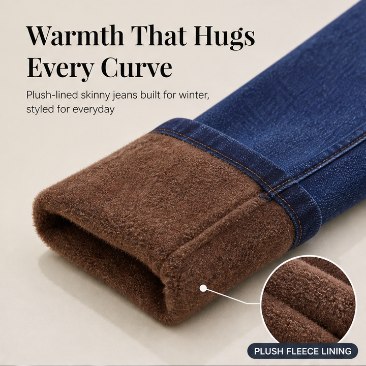 Thermayne – Plush-Lined High-Stretch Skinny Jeans + 50% OFF features
