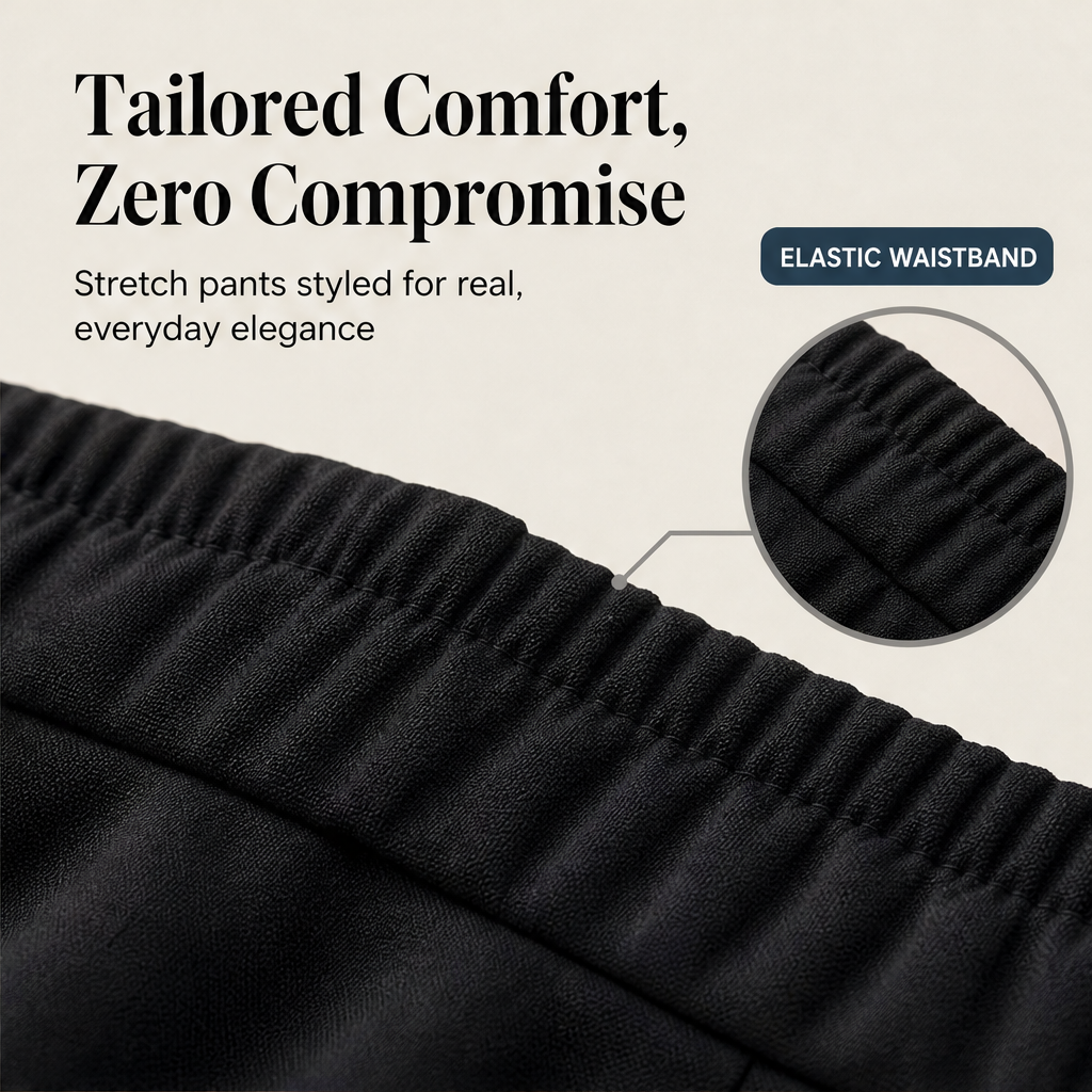 Tavelle – High-Waist Tummy Control Zipper-Pocket Stretch Pants + 50% OFF features