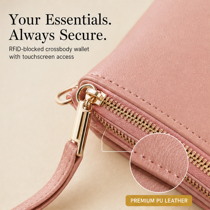 Sablewick – RFID-Blocking Touchscreen Crossbody Wallet Bag + 50% OFF features