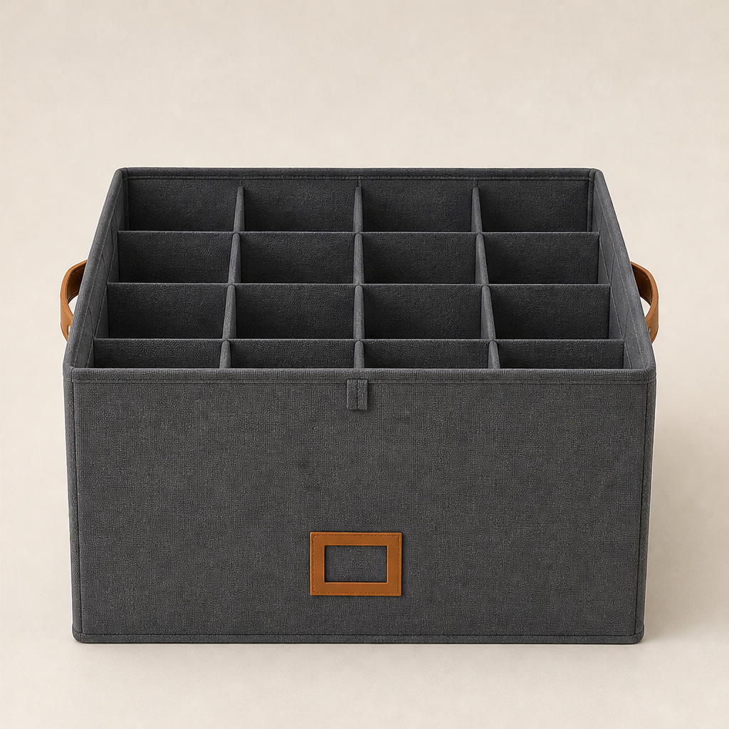 StowArbor – 16-Compartment Clear-Top Shoe Organizer + 50% OFF Grey