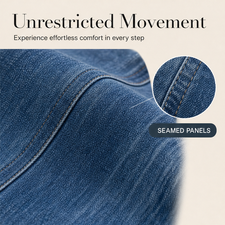 Millcroft – High-Rise Stretch Denim Wide-Leg Jeans + 50% OFF features