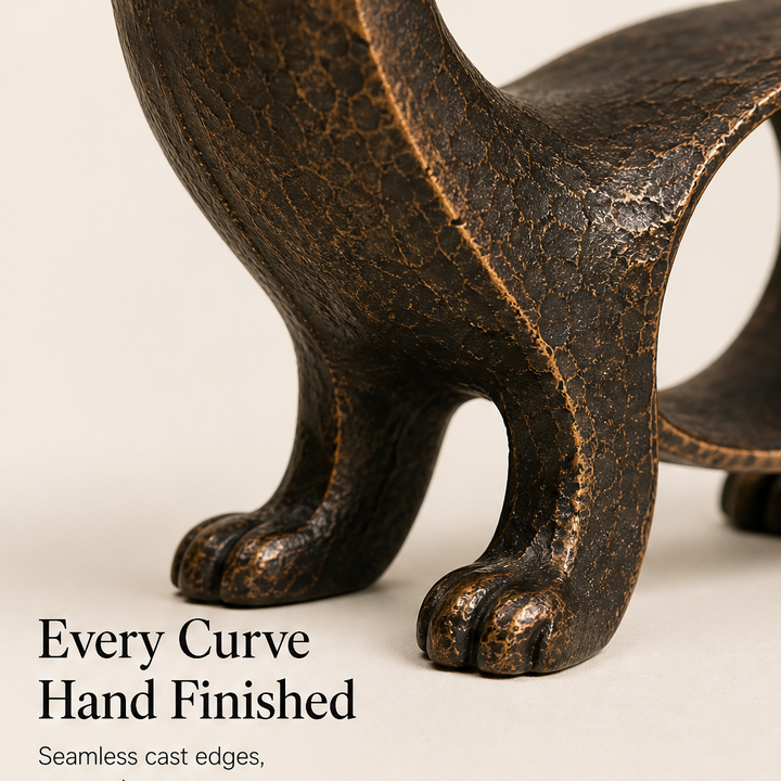 Bronzewick – Handcrafted Vintage Patina Dachshund Sculpture + 50% OFF detail