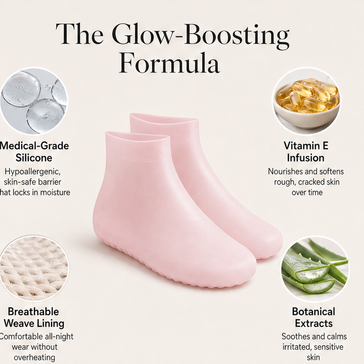 Silkenheel – Overnight Moisturizing Silicone Foot Socks + 1+1 FREE detail