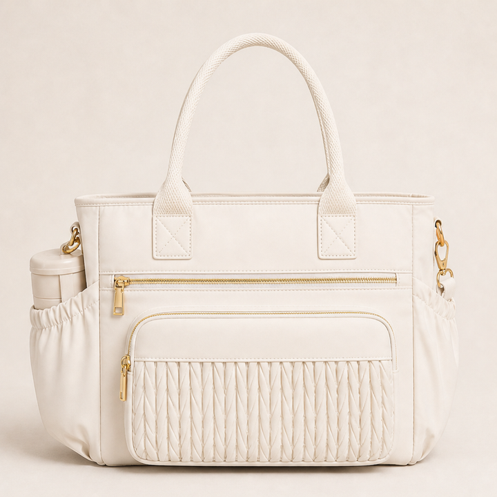 Larkmore – Insulated Leakproof Tote with Side Pockets Lunch Bag + 50% OFF Beige