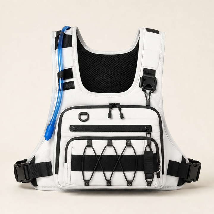 Trailfix – No-Bounce Hydration-Ready Cycling Chest Bag + 50% OFF White