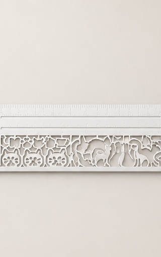 Purrline – 2-in-1 Brass Cat Bookmark &amp; Ruler + 1+1 FREE White