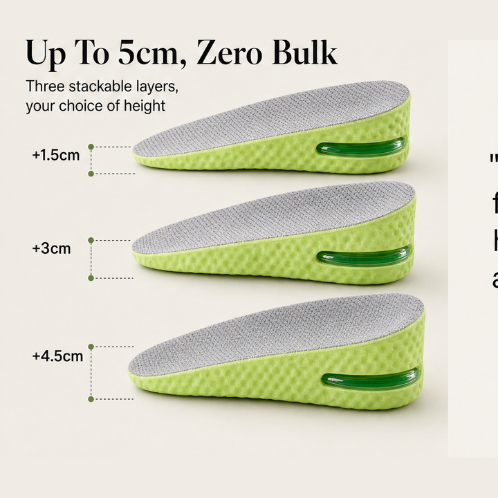 Ryzeon – Invisible Height Boost Air Cushion Insoles + 50% OFF detail