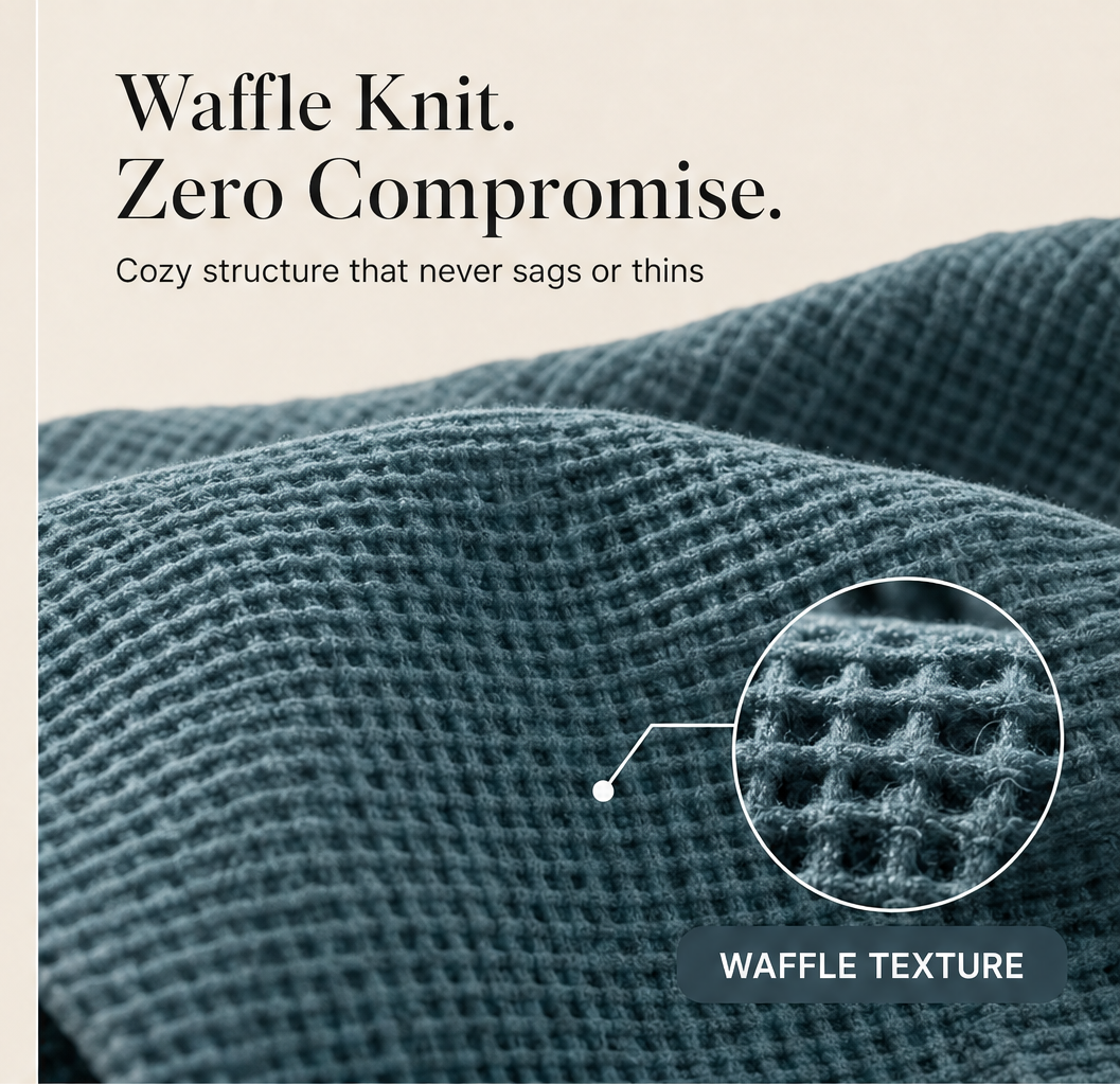 Warmholm – Waffle Knit Henley Hoodie Top + 50% OFF features