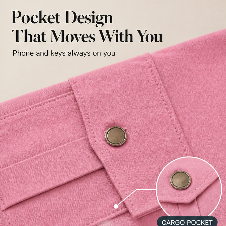 Flarelyn – High-Waist Flare Cargo Pocket Yoga Pants + 50% OFF features