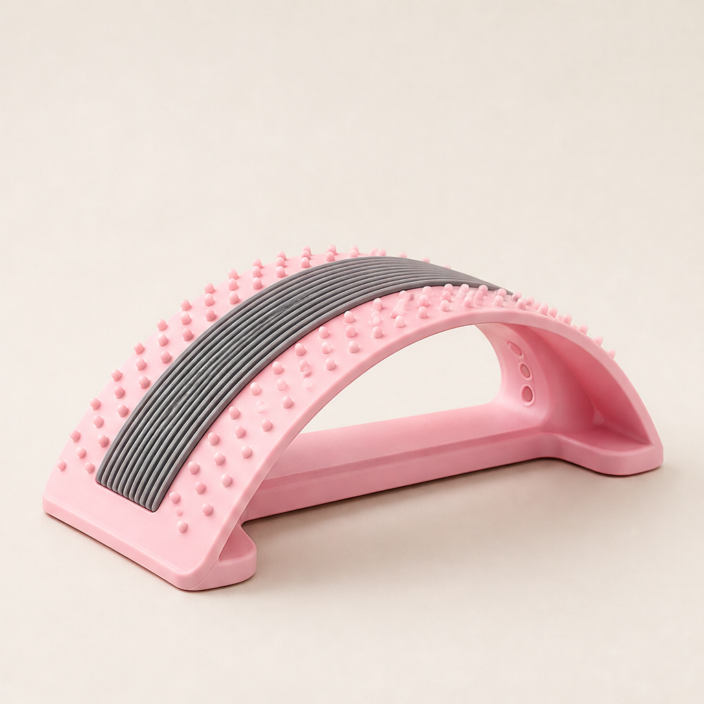 Spinalta – Magnetic Acupressure Lumbar Stretcher for Back Pain Relief + 50% OFF Pink