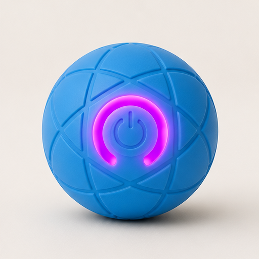 Romperoll – Auto-Bouncing Chew-Resistant Interactive Pet Ball + 50% OFF Blue
