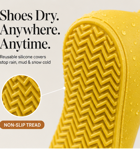 Traxel – Waterproof Anti-Slip Foldable Shoe Covers + 50% OFF features