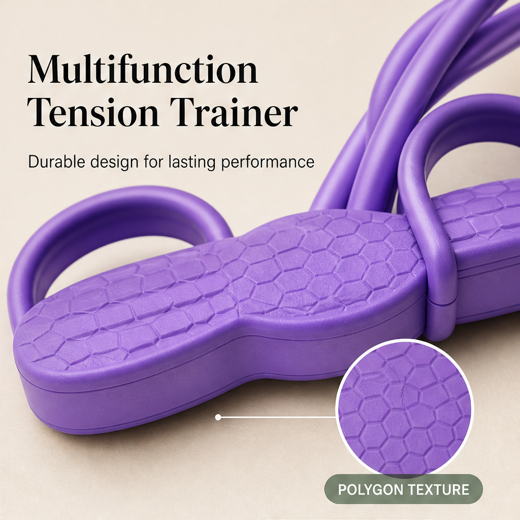 Pullforge – Four-Tube Resistance Pedal Trainer for Home Workouts + 50% OFF features