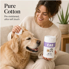 Whiskerwell – Gentle Eye & Ear Cleaning Wipes for Dogs, Cats & Small Pets + 1+1 FREE