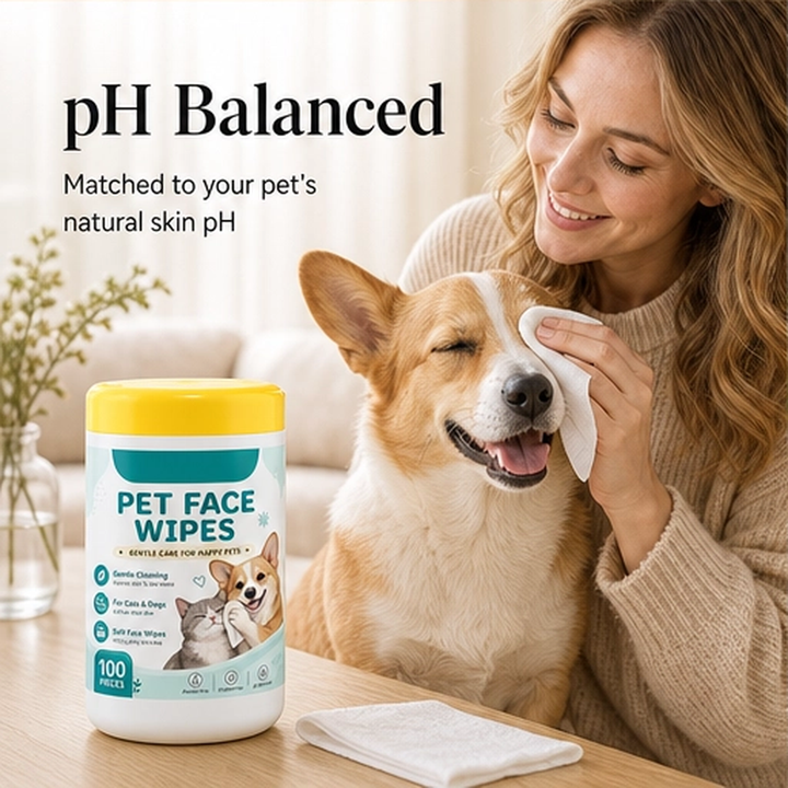 Whiskerly – Alcohol-Free Pet Face &amp; Tear Stain Wipes for Cats &amp; Dogs + 50% OFF